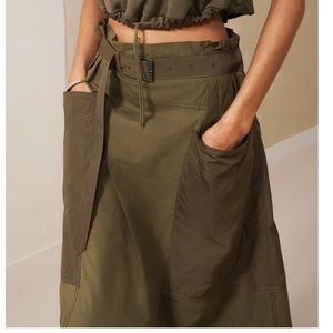 Zara SRPLS cargo midi skirt